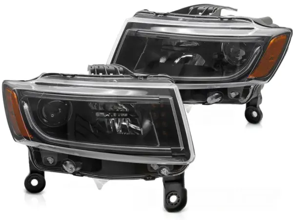 Frontlykter Jeep Grand Cherokee 14-16 Tube Light Black