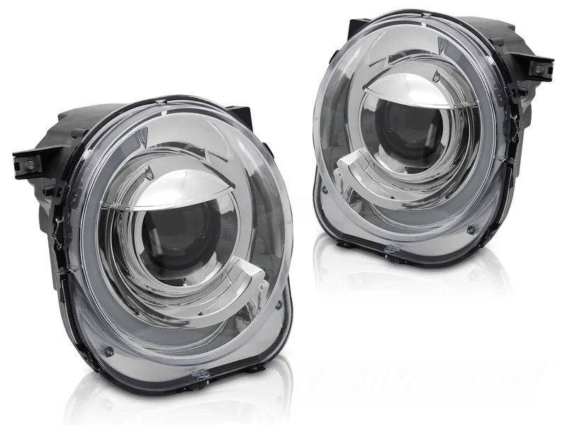 Frontlykter Jeep Renegade 14-18 Chrome Tube - Bilde 2