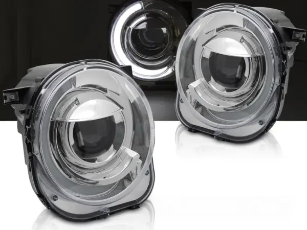 Frontlykter Jeep Renegade 14-18 Chrome Tube – bilde 1 av 2