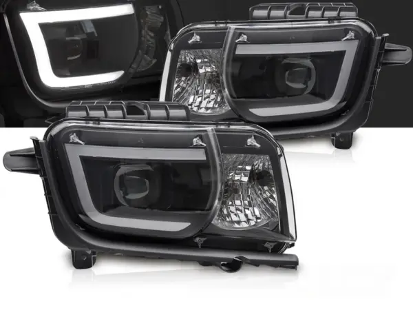 Frontlykter Chevrolet Camaro 09-13 Tube Light Black – bilde 1 av 2