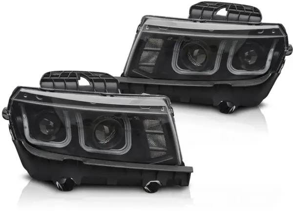 Frontlykter Chevrolet Camaro 13-15 Led Sort – bilde 2 av 2