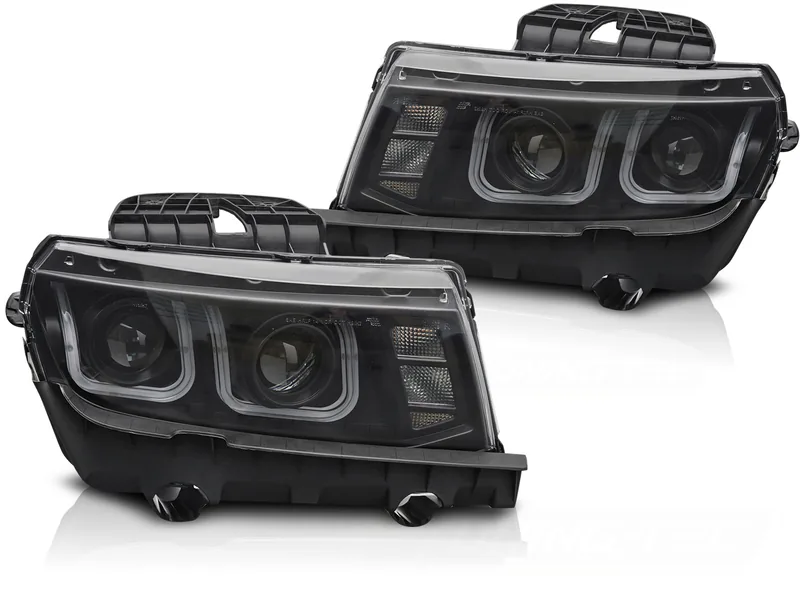 Frontlykter Chevrolet Camaro 13-15 Led Sort - Bilde 2