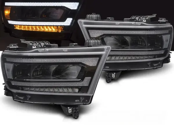 Frontlykter Dodge Ram 19-22 Led Drl Seq – bilde 1 av 2