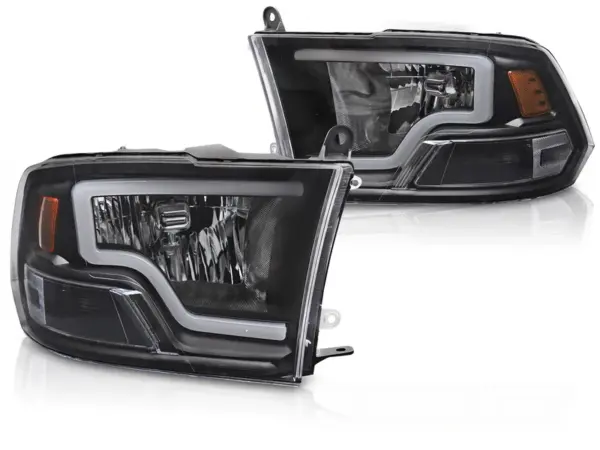 Frontlykter Dodge Ram 09-18 Tube Light Black – bilde 2 av 2