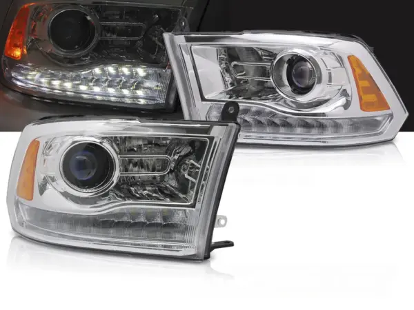 Frontlykter Dodge Ram 09-18 Krom – bilde 1 av 2