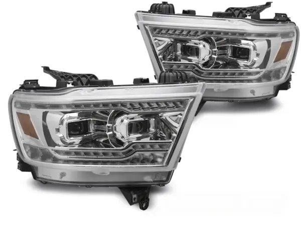 Frontlykter Dodge Ram 19-22 Full Led Chrome – bilde 2 av 2