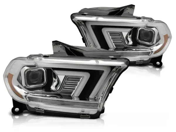 Frontlykter Dodge Durango 10-13 Xenon Chrome Tube Seq – bilde 2 av 2