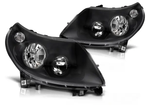 Frontlykter Fiat Ducato/Peugeot Boxer/Citroen Jumper 10-14 Black Drl