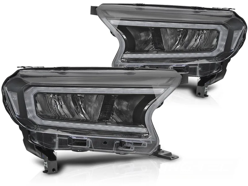 Frontlykter Ford Ranger V 16-22 Led Sort - Bilde 2