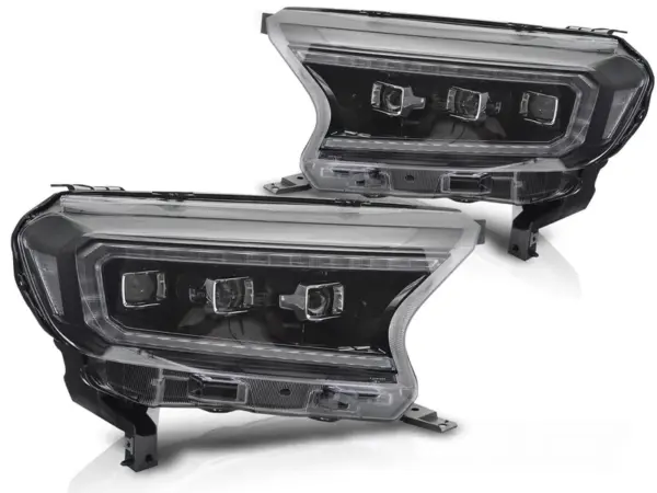 Frontlykter Ford Ranger V 16-22 Led Sort – bilde 2 av 2