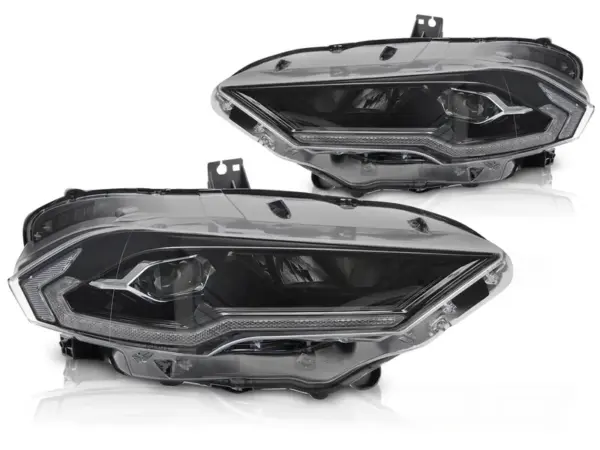 Frontlykter Ford Mustang 18-21 Led Sort – bilde 2 av 2