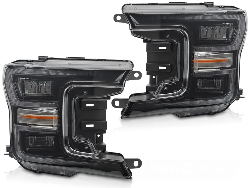 Frontlykter Ford F150 Mk13 17-20 LED Sort Drl Seq - Bilde 2