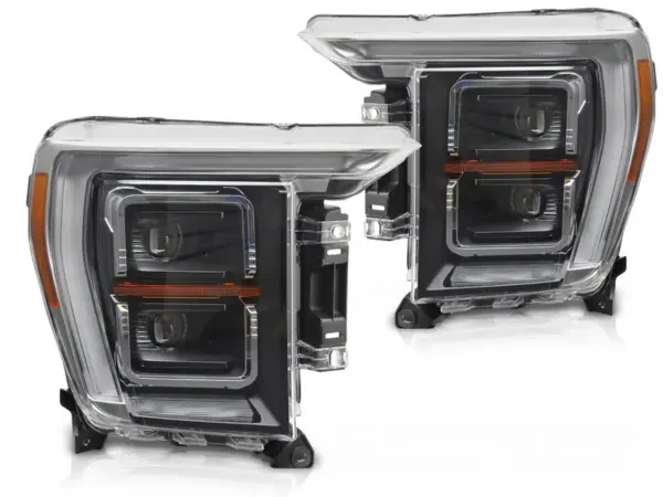 Frontlykter Ford F150 Mk14 20-23 Led Sort Drl – bilde 2 av 2