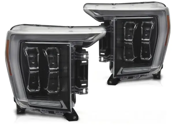 Frontlykter Ford F150 Mk14 20-23 Led Sort Drl – bilde 2 av 2