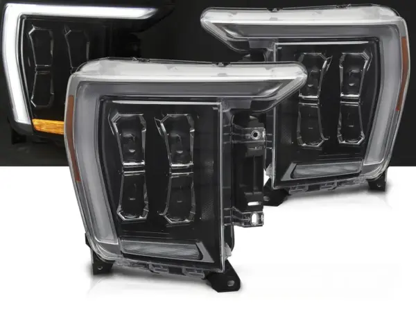 Frontlykter Ford F150 Mk14 20-23 Led Sort Drl – bilde 1 av 2