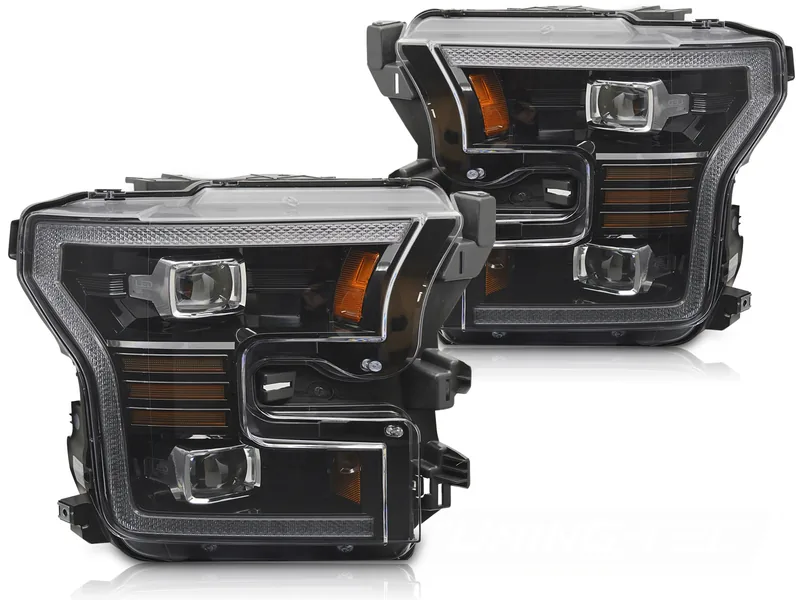 Frontlykter Ford F150 Mk13 14-17 Led Sort - Bilde 2