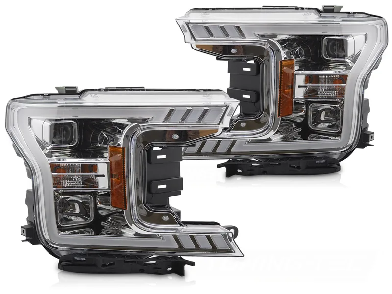 Frontlykter Ford F150 Mk13 17-20 Rørlys Krom - Bilde 2