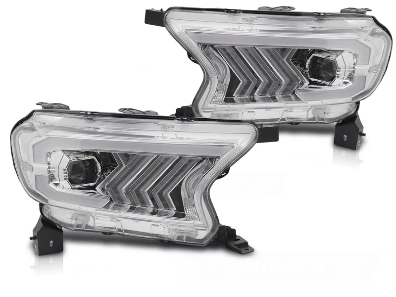 Frontlykter Ford Ranger V 16-22 Rørlys Krom - Bilde 2