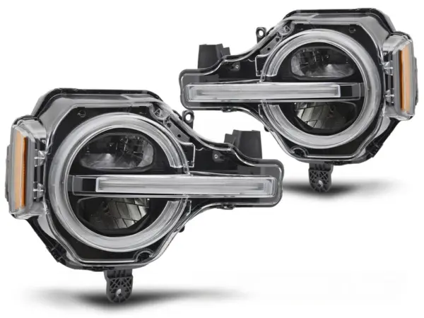 Frontlykter Ford Bronco 21-24 Full Led Drl Sort – bilde 2 av 2