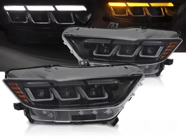 Frontlykter Ford Mustang 14-17 Full Led Seq Drl – bilde 1 av 2