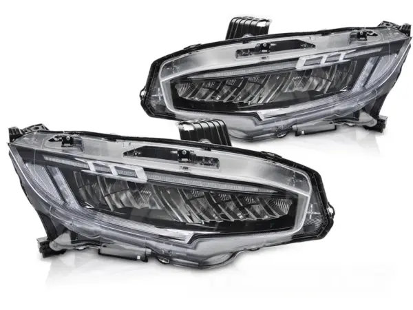 Frontlykter Honda Civic X 16-21 Full Led Sort – bilde 2 av 2