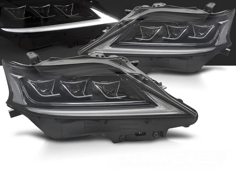 Frontlykter Lexus RX 12-15 Led Sort
