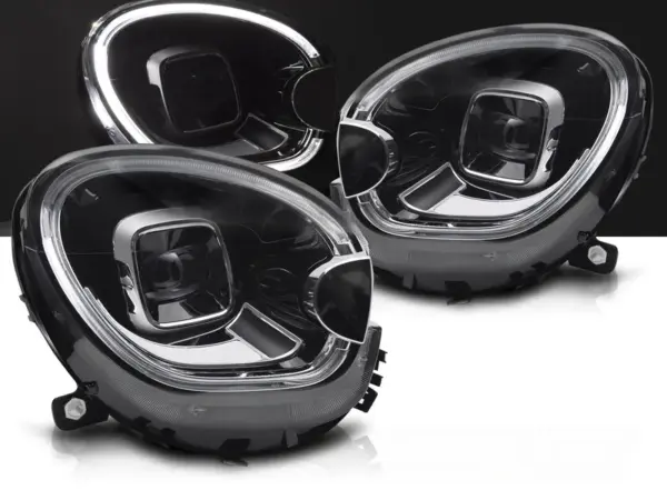 Frontlykter Mini (Cooper) R60 R61 10-16 Full LED Drl-rørlys Sorte – bilde 1 av 2