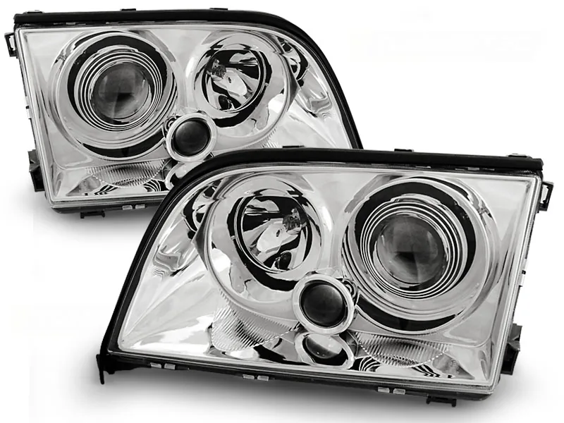Frontlykter Mercedes W140 S-Klasa 03.91-10.98 Krom