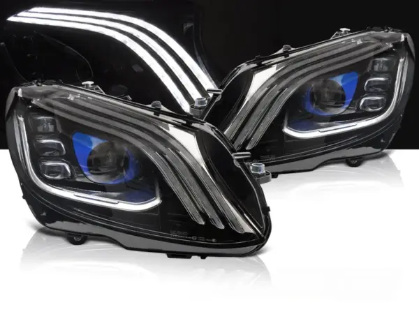 Frontlykter Mercedes W205 14-21 Full Led Sort – bilde 1 av 2