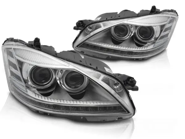 Frontlykter Mercedes W221 S-Klasse 05-09 Xenon Led – bilde 2 av 2