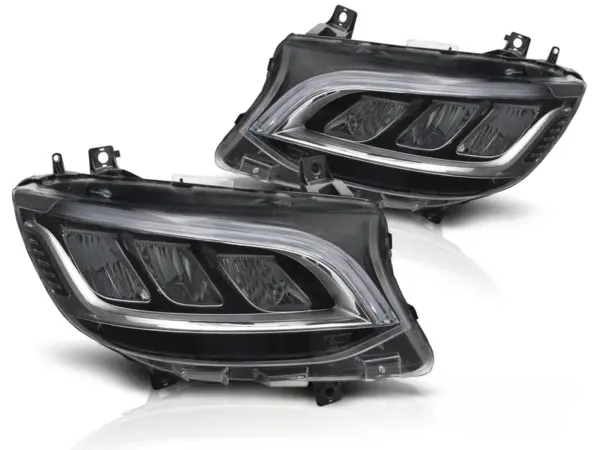 Frontlykter Mercedes Sprinter 18-23 Full Led Chrome Drl – bilde 2 av 2