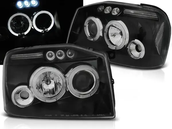 Frontlykter Nissan Frontier Us Versjon 01-04 Sort – bilde 1 av 2