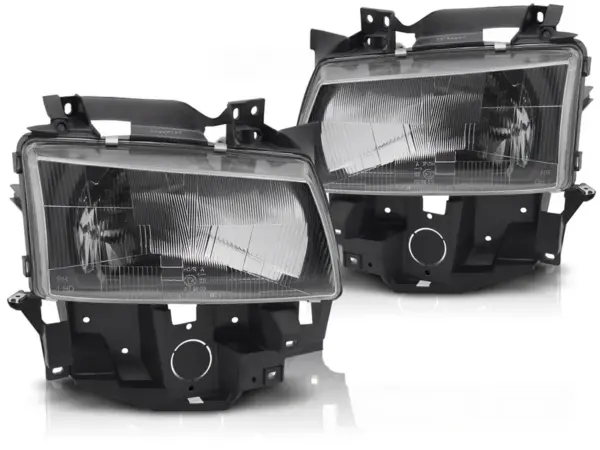 Frontlykter VW T4 08.96-03.03 Buss Sort