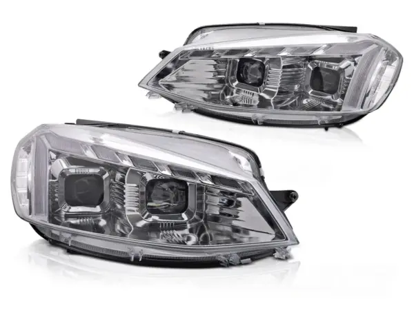 Frontlykter VW Golf 7 17-19 Light Seq Chrome – bilde 2 av 2
