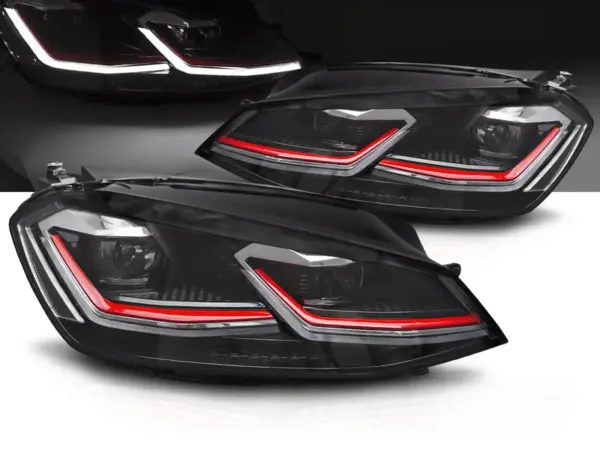 Frontlykter VW Golf VII 12-17 Full Led Red Line Drl – bilde 1 av 2
