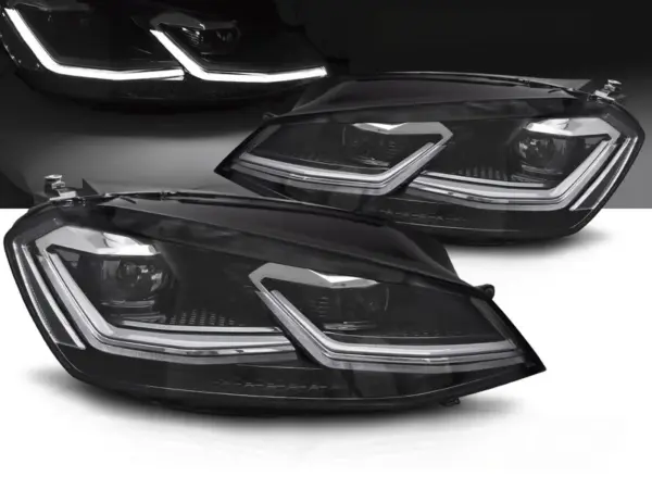 Frontlykter VW Golf 7 11.12-17 Full Led Silver Line Drl – bilde 1 av 2