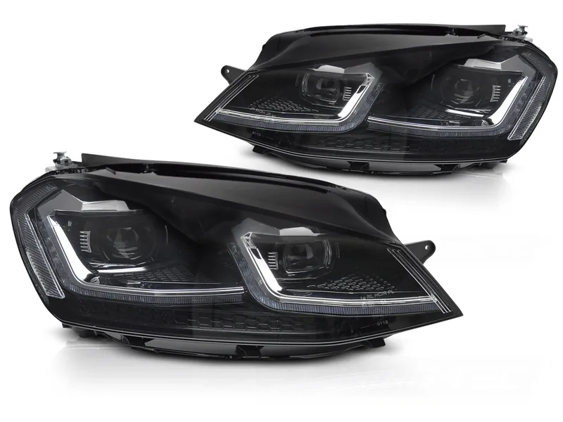 Frontlykter VW Golf VII 13-17 Full Led Silver Seq Drl - Bilde 2