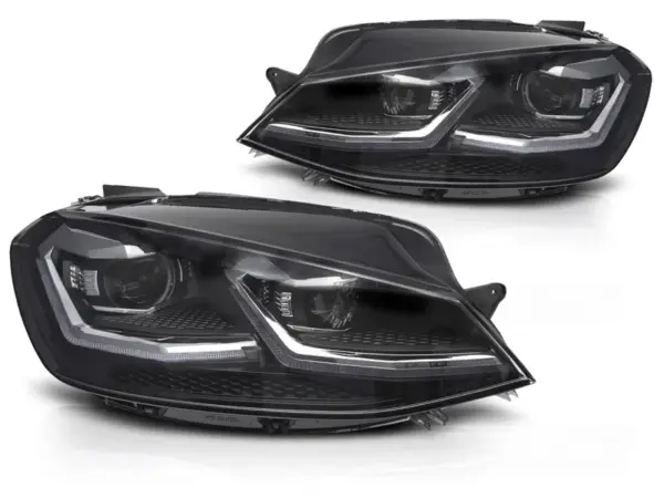 Frontlykter VW Golf VII 17-19 Led Sølv Seq Drl – bilde 2 av 5