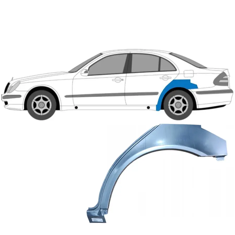 Bakskjerm Reparasjonsplate Mercedes E-Klasse W211 2002–2009 – Venstre – bilde 1 av 2