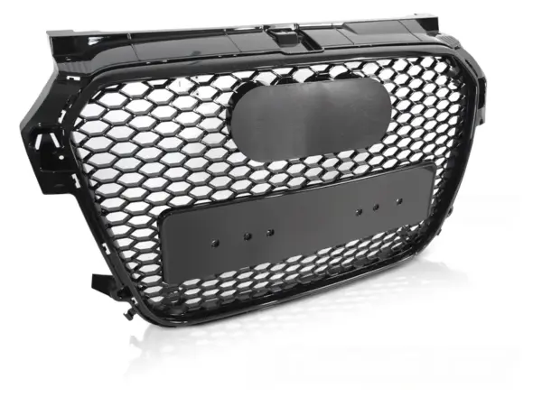 Grill Audi A1 8X 10-14 Sport PDC Blank Svart