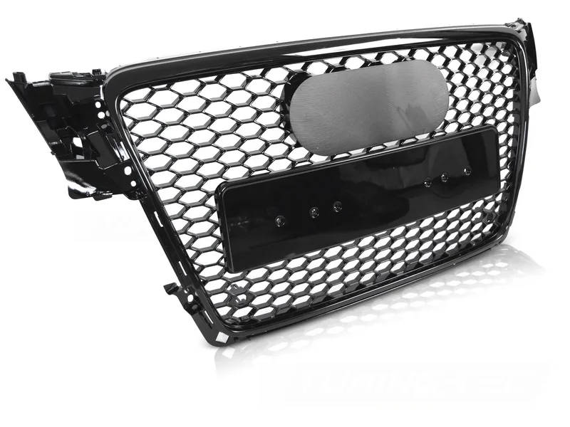Grill Audi A4 B8 08-11 Sport PDC Blank Svart