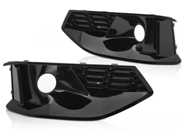 Tåkelysdeksel Audi A4 B9 20-24 Sport ACC-Åpning Blank Svart