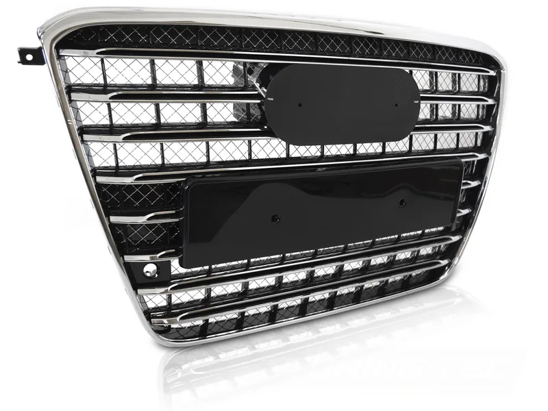 Grill Audi A8 D4 09-13 Sport PDC Svart/Krom