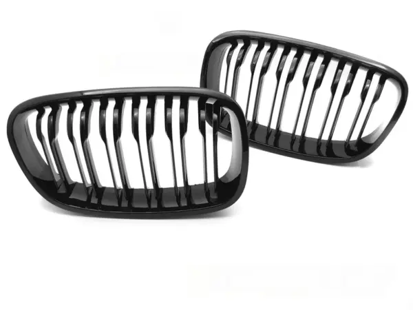 Grill BMW F20/F21 11-14 Sport Double Bar Blank Svart