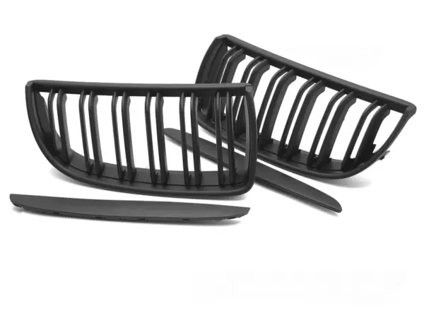 Grill BMW E90/E91 05-08 Sport Double Bar Matt Svart