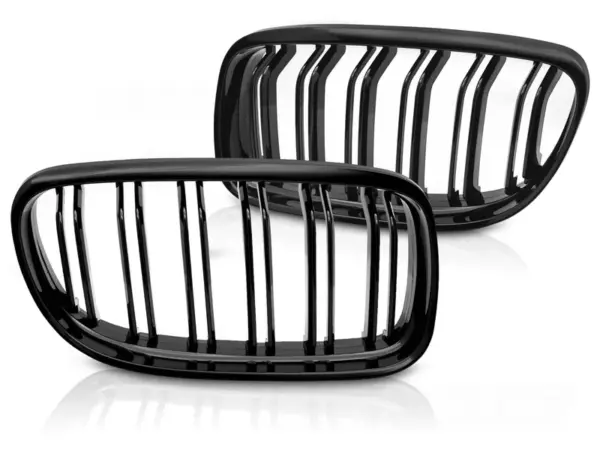 Grill BMW E90/E91 LCI 09-11 M-Look Double Bar Blank Svart