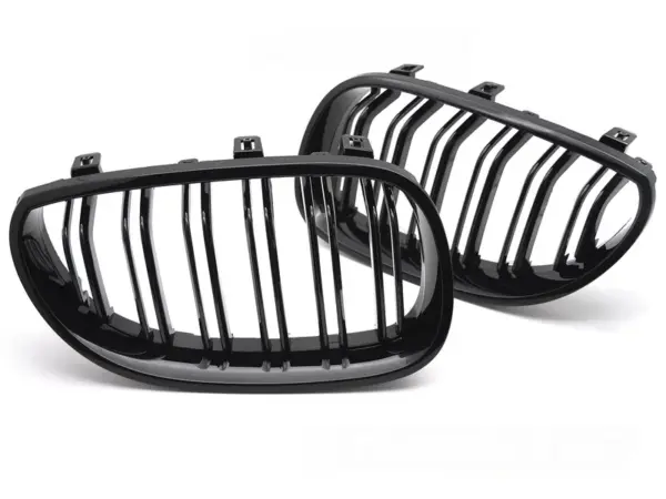 Grill BMW E60/E61 03-10 Sport Double Bar Blank Svart