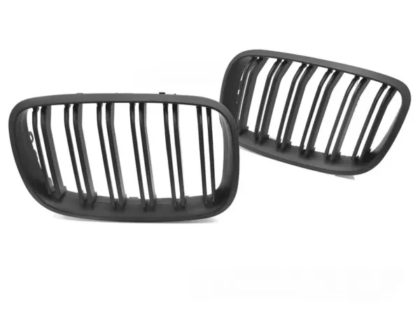 Grill BMW X5 E70 07-13/X6 E71 08-14 Sport Double Bar Matt Svart
