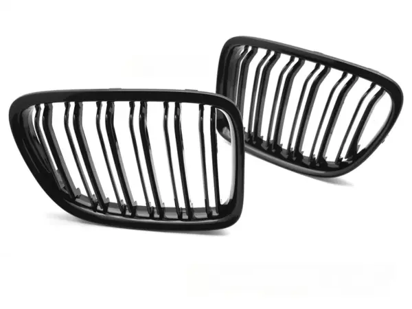 Grill BMW X1 E84 09-14 Sport Double Bar Blank Svart