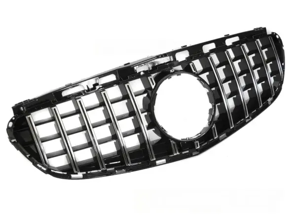 Grill Mercedes W212/S212 13-16 Sport Kamera Blank Svart/Krom